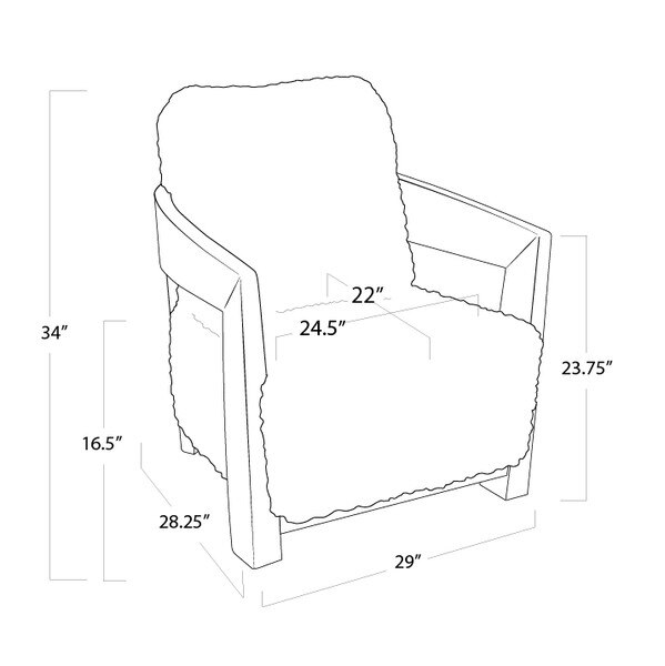 Sherpa Shearling Wool Chair
